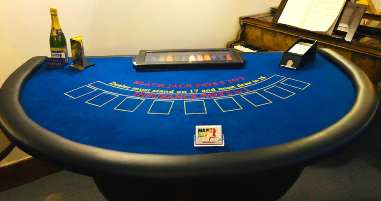 Blackjack Table from Glasgow Fun Casinos