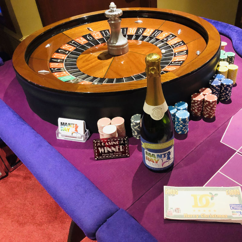 Roulette Table and Wheel - Glasgow Fun Casinos