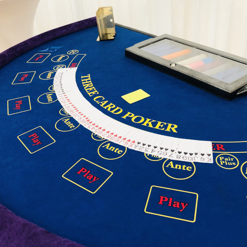 Three Card Poker Table from Glasgow Fun Casinos